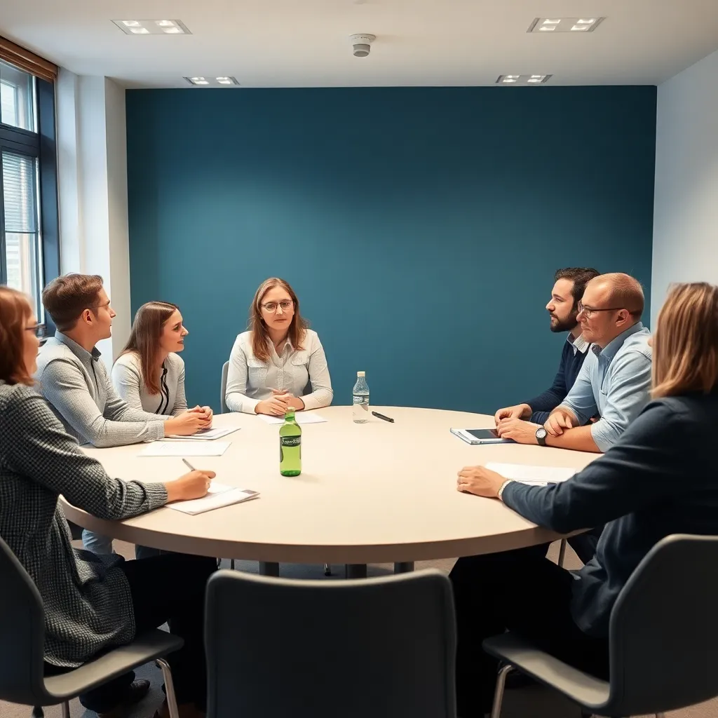 Workshop-Situation mit Teilnehmern bei einer Gruppenübung zum finanziellen Mindset